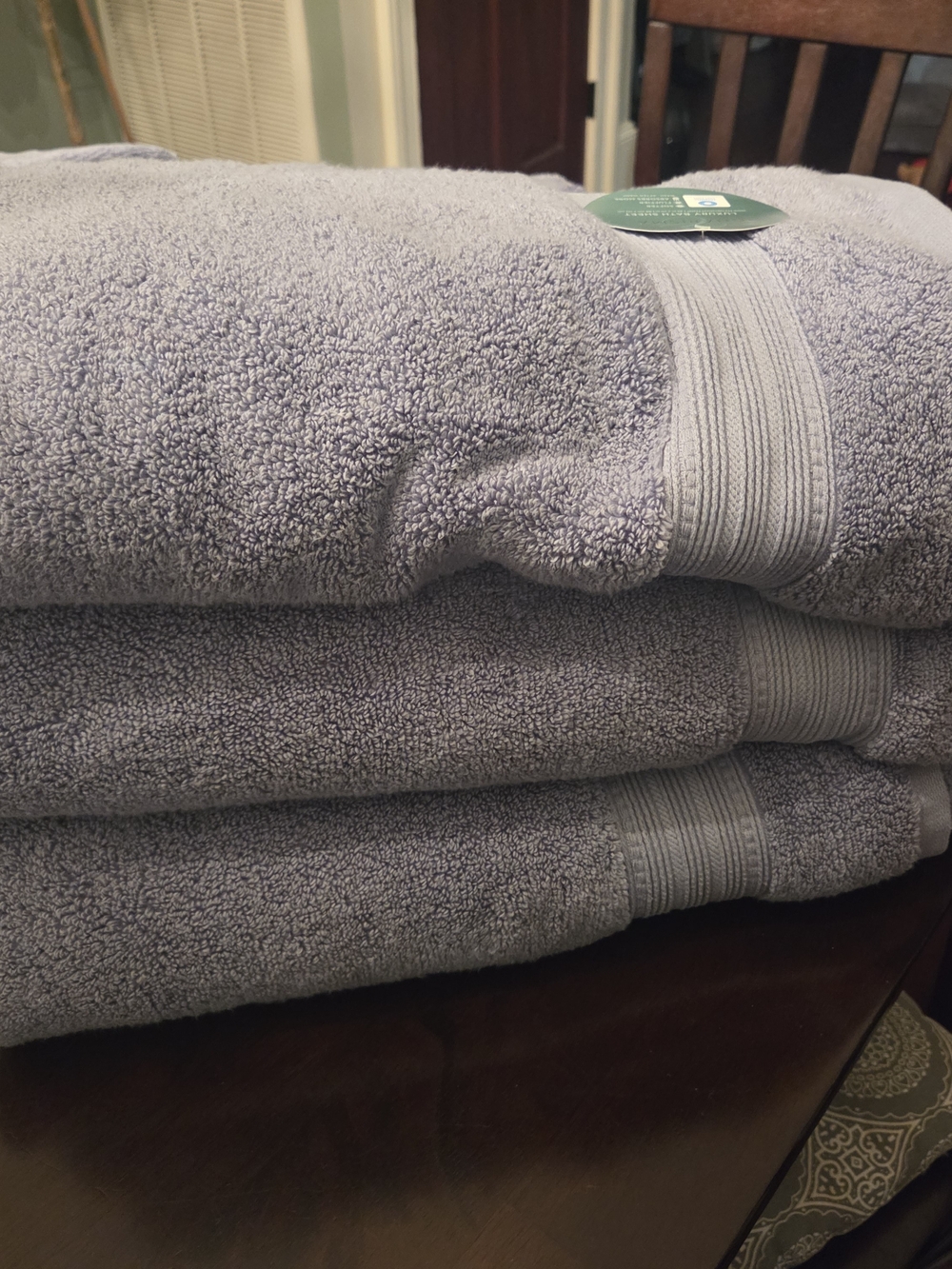 Charisma Blue Bath Sheet Set Of 3